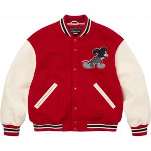 Numbernine x, fw25 week8 varsity jacket куртка unisex Supreme, красный