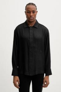 Пижамная рубашка Calvin Klein Underwear, черный