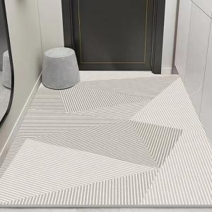 Budis Ковер 80х140 см из велюра для прихожей, кухни или спальни, водонепроницаемый и нескользящий, утолщенный и износостойкий, в стиле Nordic Luxury, Chloe