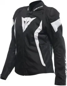 Женская текстильная мотоциклетная куртка Dainese Avro 5 Tex Jacket Wmn с защитными вставками (1 шт.), Black/White/Black