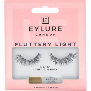 Накладные ресницы с клеем, эффект заполнения 117, 2 шт. / 1 уп. Eylure Fluttery light