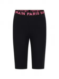 Леггинсы с логотипом Balmain Kids, черный