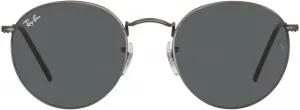Солнцезащитные очки Ray-Ban унисекс RB3447 круглые металлические, Antique Gunmetal/Dark Grey