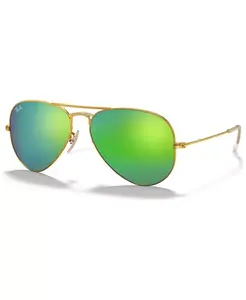 Солнцезащитные очки, RB3025 AVIATOR MIRROR Ray-Ban, золотой