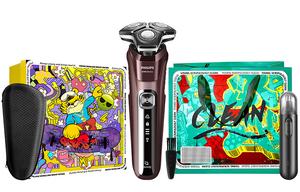 S5831 поворотная бритва Stainless Steel три лезвия для мытья по всему телу SkinIQ технология определения мышц PHILIPS