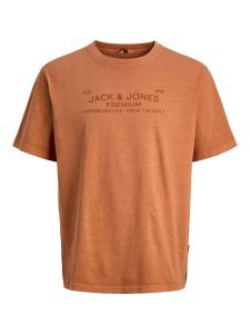 JACK & JONES Футболка в коричневом, рыжевато-коричневом цвете