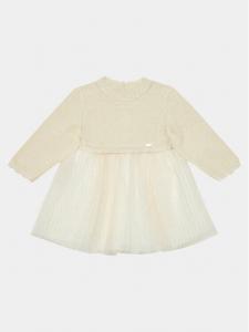 Платье на каждый день, стандартного кроя Mayoral, бежевый