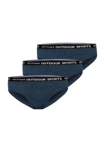 Набор из 3 женских трусов из мериноса «Олбери» normani, темно-синий