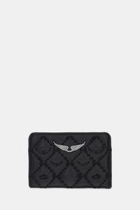 Кожаная визитница Zadig&Voltaire, черный