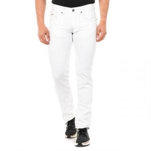 Длинные мужские джинсовые брюки прямого кроя с подолом jmt016 La Martina, белый