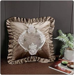 DUYHBAWRS Наволочка с кружевом светлая в скандинавском стиле