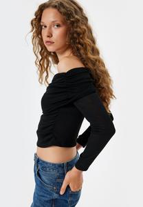 Топ с длинными рукавами Koton, черный