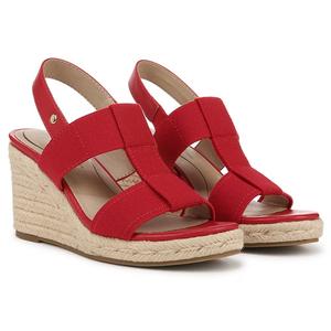 Босоножки на танкетке Tallulah espadrille от Lifestride, fire red faux leather
