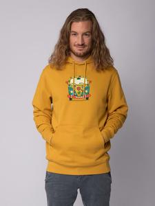 Толстовка wat? Apparel Sweatshirt Hippies Bus, цвет Ochre