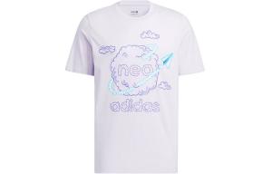 Adidas Neo Футболка унисекс светло-фиолетовая