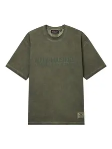 Футболка с логотипом Alpha Industries, зеленый