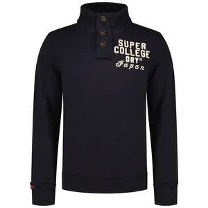 Толстовка Superdry Vintage Athletic Henley, синий/черный