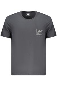 Мужская футболка Lee хлопковая с логотипом, черный