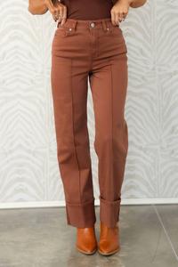 Джинсы Holly с высокой талией и манжетами, широкие, цвет капучино Dear John Denim, капучино