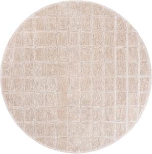 Ковер SAFAVIEH, 183 x 183 см, коллекции Genre, цвет beige, ручной работы из шерсти, идеально для гостиной, спальни, столовой (GRE451B)