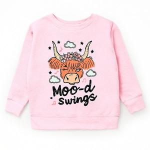 Свитшот с принтом Mood swings cow The Juniper Shop, Pink
