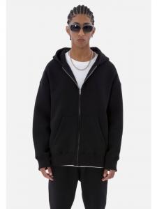 Базовая толстовка с капюшоном на молнии черного цвета Megaman