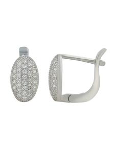 Adeliás Женские серьги - серьги-кольца на шарнирах из серебра 925 пробы