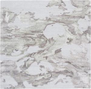 Ковер SAFAVIEH, 183 x 183 см, Fifth Avenue Collection, Grey, ручной работы в стиле Mid-Century Modern Abstract из новозеландской шерсти, идеально подходит для помещений с высокой проходимостью в гостиной, спальне, столовой (FTV505F-6SQ)