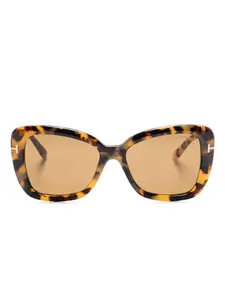 Солнцезащитные очки FT1008 TOM FORD Eyewear, коричневый