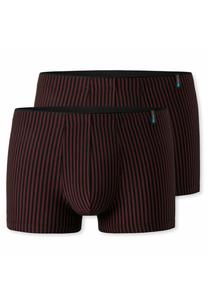 Брюки STREIFEN OHNE EINGRIFF WEBGUMMIBUND | 2ER PACK Schiesser, цвет Mottled Red