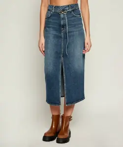 Gatje_3 джинсовая юбка Hugo, синий