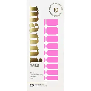 Самоклеящийся лак для ногтей розовая пантера, 20 шт./1 упаковка. Manni Nails, цвет pink panther