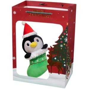 Рождественские носки для пожилых кукол плюшевая кукла 25см высотой Small bubble