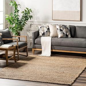 nuLOOM, 183 x 183 см, Hailey Плетеная Джутовая Ковровая Дорожка, Natural