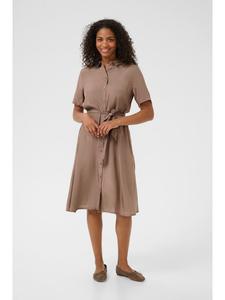 Платье KAemine, прямого кроя, насыщенного серо-коричневого цвета Kaffe