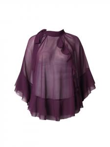 Блузка темно-сливового цвета Ulla Popken