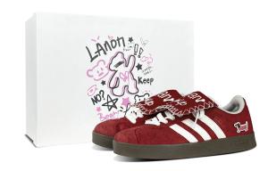 Adidas VL COURT 2.0 Dachshund Special Box женские низкие кеды для скейтбординга красные