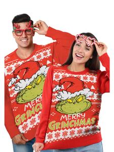 Пуловер United Labels The Grinch Weihnachtspullover Ugly Christmas Sweater, красный