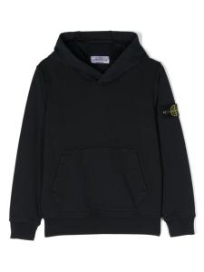 Stone Island Junior худи с нашивкой Compass, синий