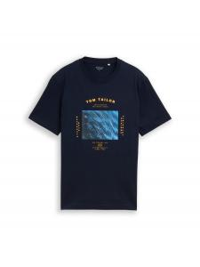 Рубашка TOM TAILOR, Night Blue/Azure