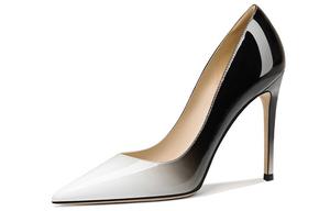 Тонкий каблук высокие туфли 10 см женские Lily Wei, белый