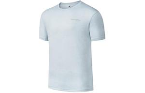 Saucony Мужская футболка светло-серого и зеленого цвета