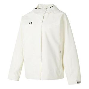 Куртка solid color outdoor training fitness woven jacket 'white black' Under Armour, белый