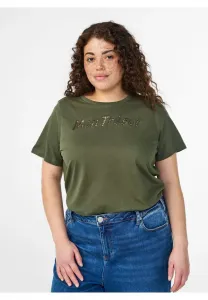 Футболка с принтом mit dekorativem спереди Zizzi, Thyme