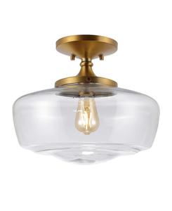 Современный светодиодный потолочный светильник Marfa Farmhouse Jonathan Y, цвет gold-tone