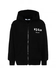 Худи с принтом логотипа MSGM Kids, черный