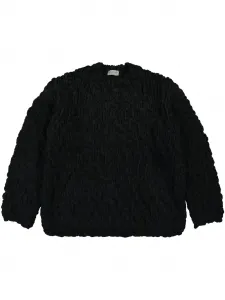 Свитер с круглым вырезом Yohji Yamamoto, черный