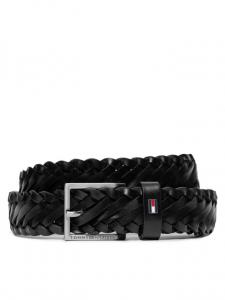 Ремень Oliver 3.0 Leather Braid Dc Tommy Hilfiger, черный
