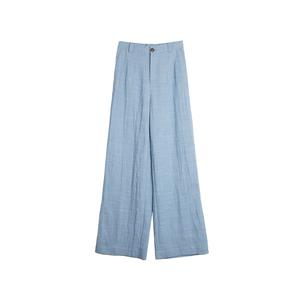 ELLE Повседневные брюки женские Blue Moderate Wide Leg