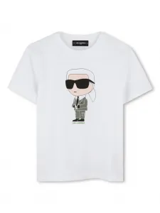 Футболка Ikonik Karl KARL LAGERFELD KIDS, белый